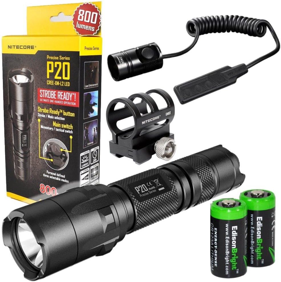 800 Lumen CREE XM-L2 LED Tactical Flashlight with Pressure Switch and Weapon Mount X426499