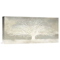 White Tree Stretched Canvas Artwork 18x22H x 36x22W B731
