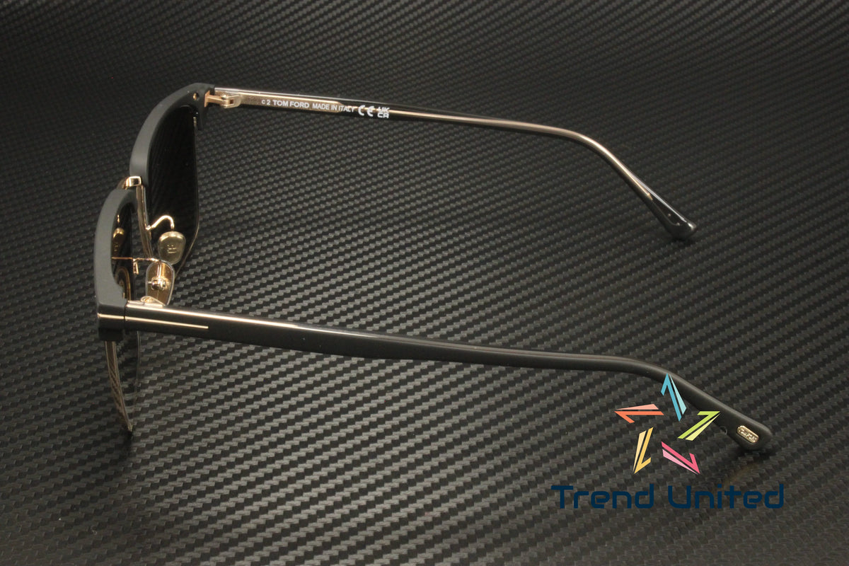 Polarized Smoke Gradient Square Men's Sunglasses W240