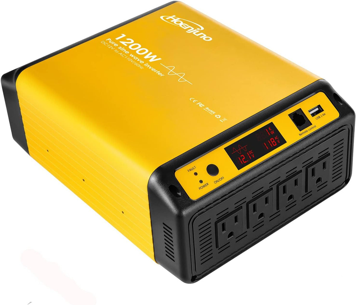 1200W Pure Sine Wave Inverter 12V to 110-120V H691