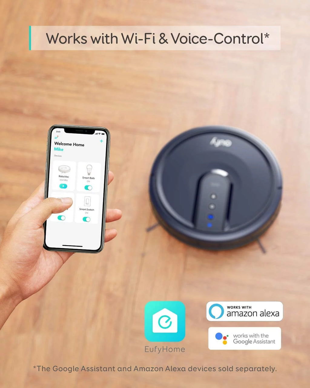 Wi-Fi Connected Robot Vacuum J14493