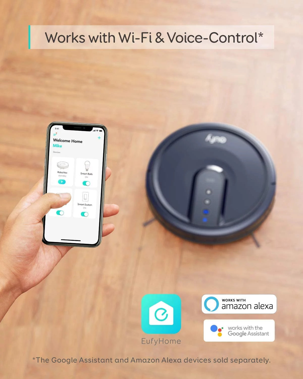 Wi-Fi Connected Robot Vacuum J14493