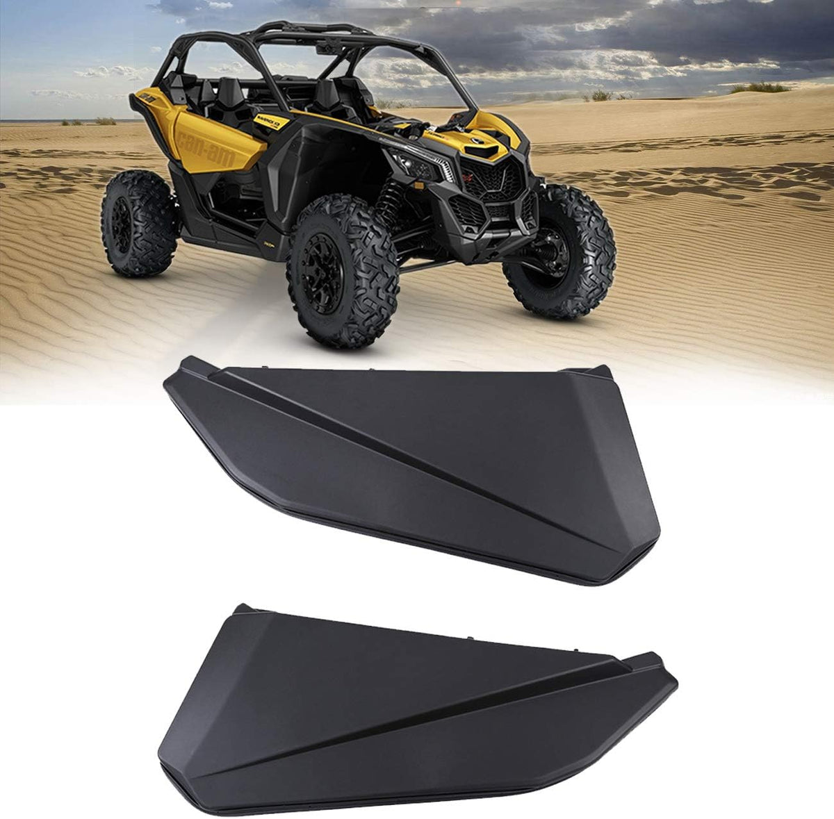 Black 2 Door Lower Door Panels Inserts Kit M189561