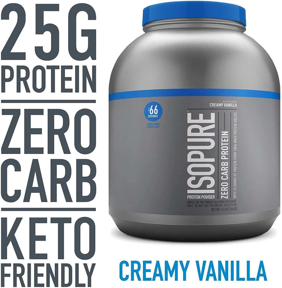 Creamy Vanilla Protein Powder, 4.5 lb A8004
