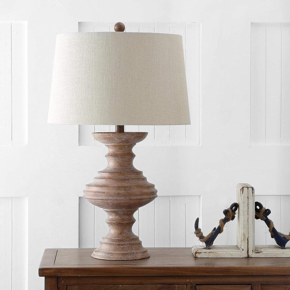 Brown Resin LED Table Lamp P716