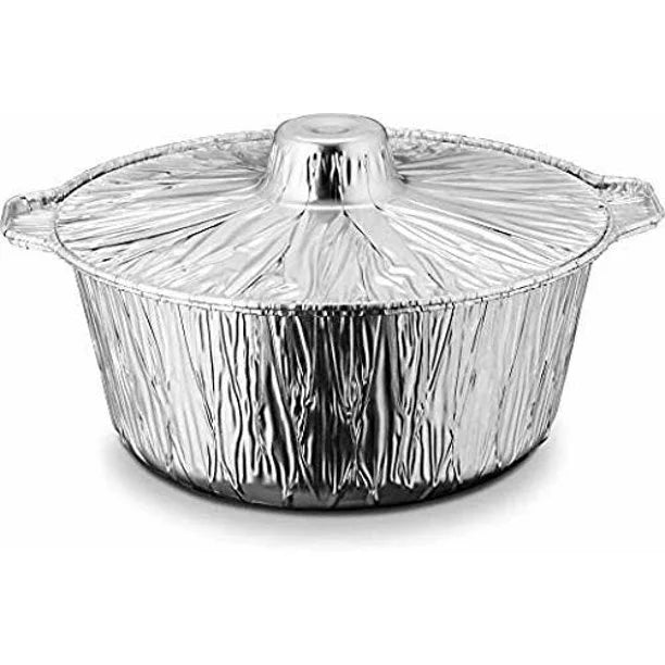 Disposable Aluminum Pot with Lid, Medium, Qty-12 Z4766