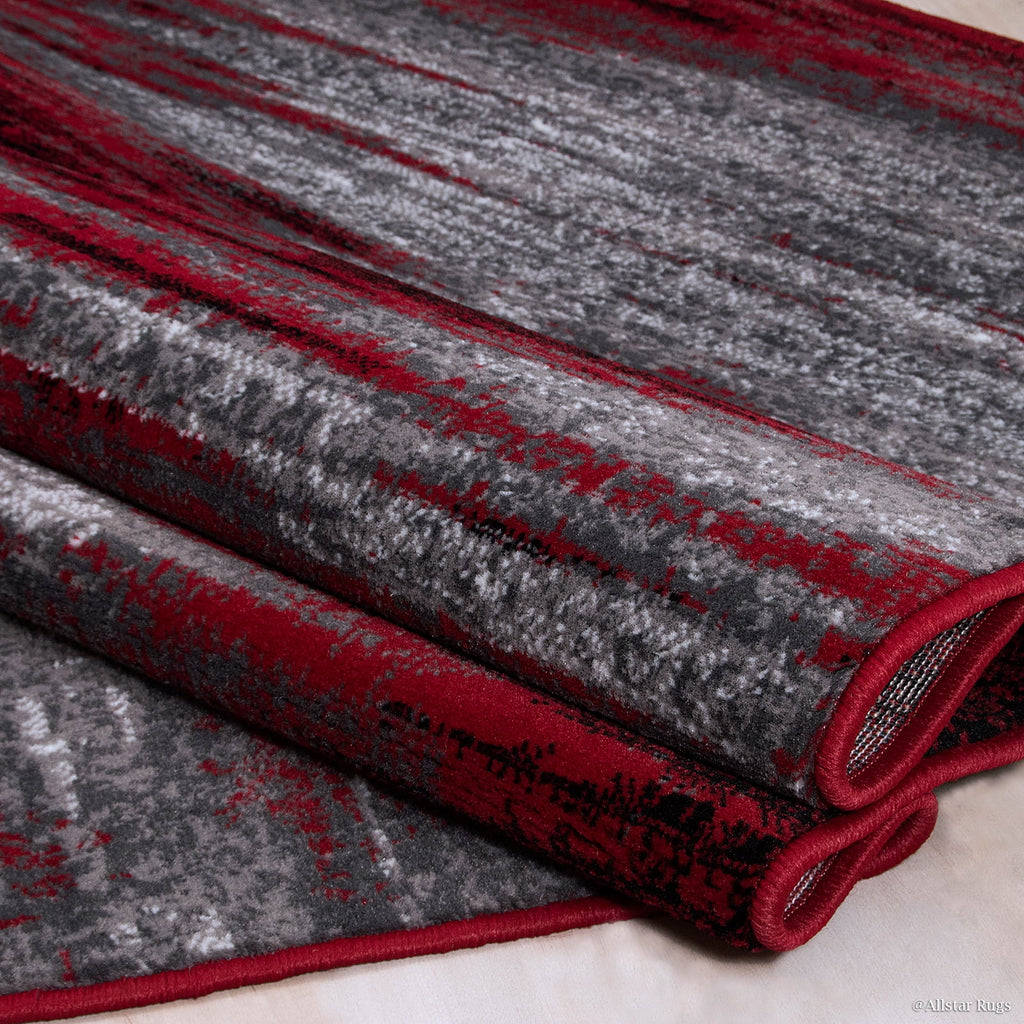 Red Woven Area Rug (7' 10" x 10') B4196