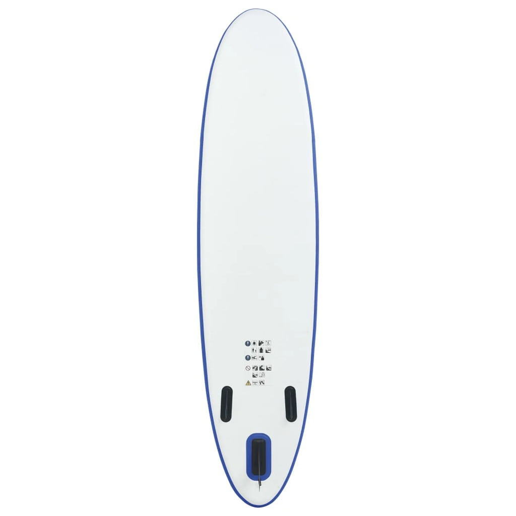 Blue and White Inflatable Paddle Board Set W8155