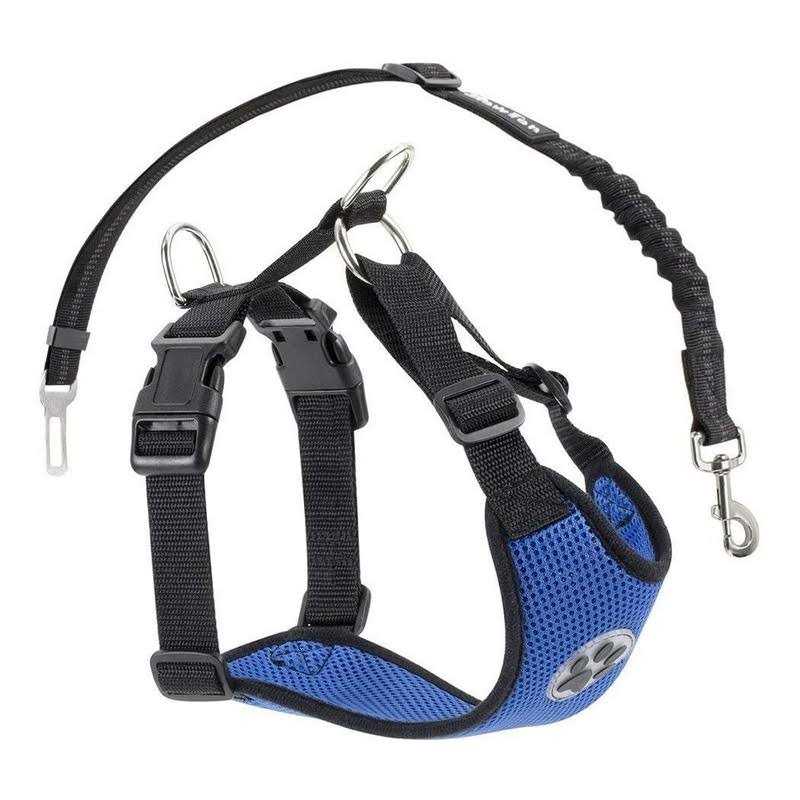 Dog Car Harness Seat Belt Set Adjustable Mesh Breathable O724884
