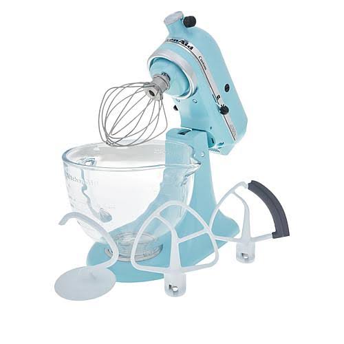 5-qt Tilt-Head Stand Mixer with Glass Bowl, Contour Silver Q968293