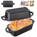 2 in 1 Cast Iron Bread Loaf Pan with Lid L4127