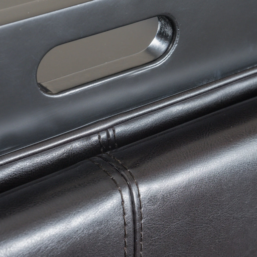 Bonded Leather Storage Ottoman S975