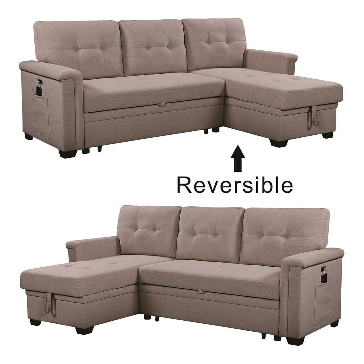 2-Piece Sleeper Sofa and Coffee Table Set K882