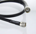 White 50 ohm Coaxial Cable with UHF PL259 Male Crimp Connectors, 25 ft Pack of 2 T34530
