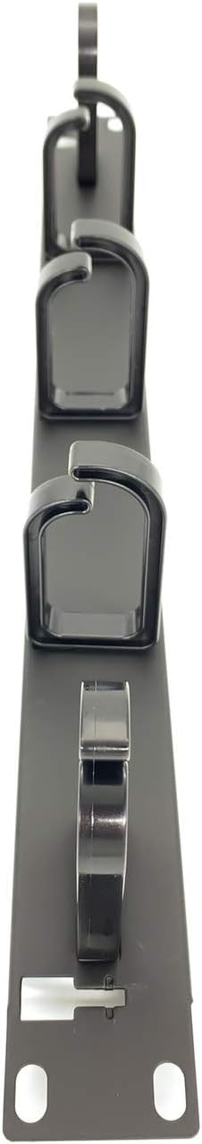 5 Pack 1U Cable Management Panel with D-Ring Hooks P397