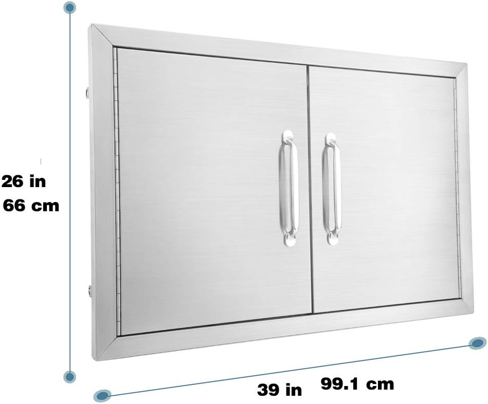 39 W X 26 H Stainless Steel Double Access Door K9890