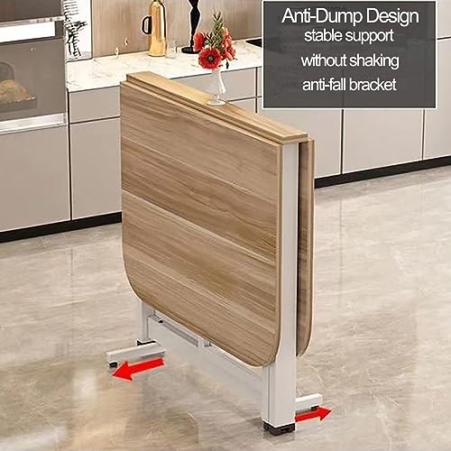 Drop Leaf Folding Wooden Dining Table L418237