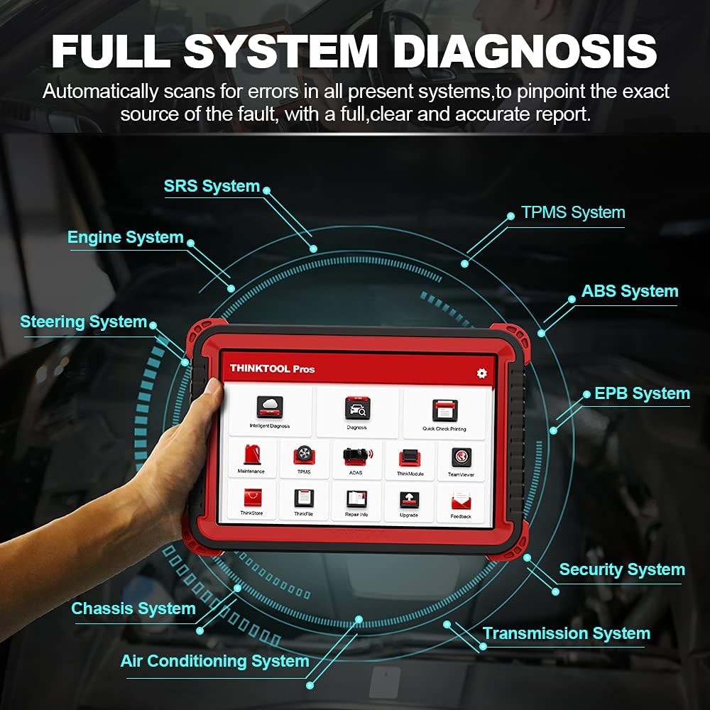 Bi-Directional Full Systems Diagnostic Scan Tool with 31+ Reset Functions W733917