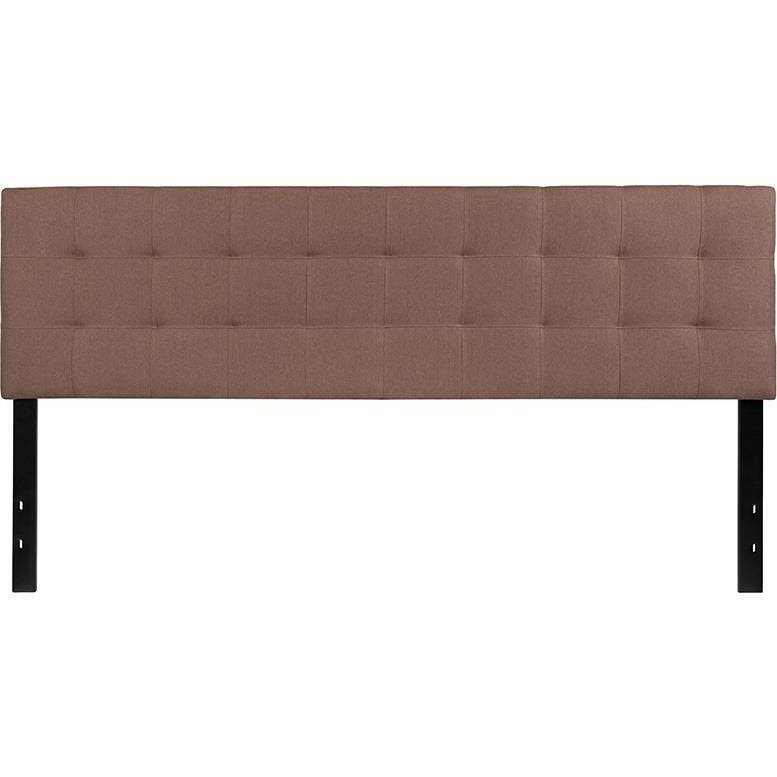 Camel Brown Quilted Tufted Upholstered Headboard Q516790