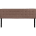 Camel Brown Quilted Tufted Upholstered Headboard Q516790
