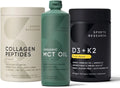 Hydrolyzed Type 1 & 3 Collagen Peptides Powder with MCT Oil and Vitamin D3 K2 T8348