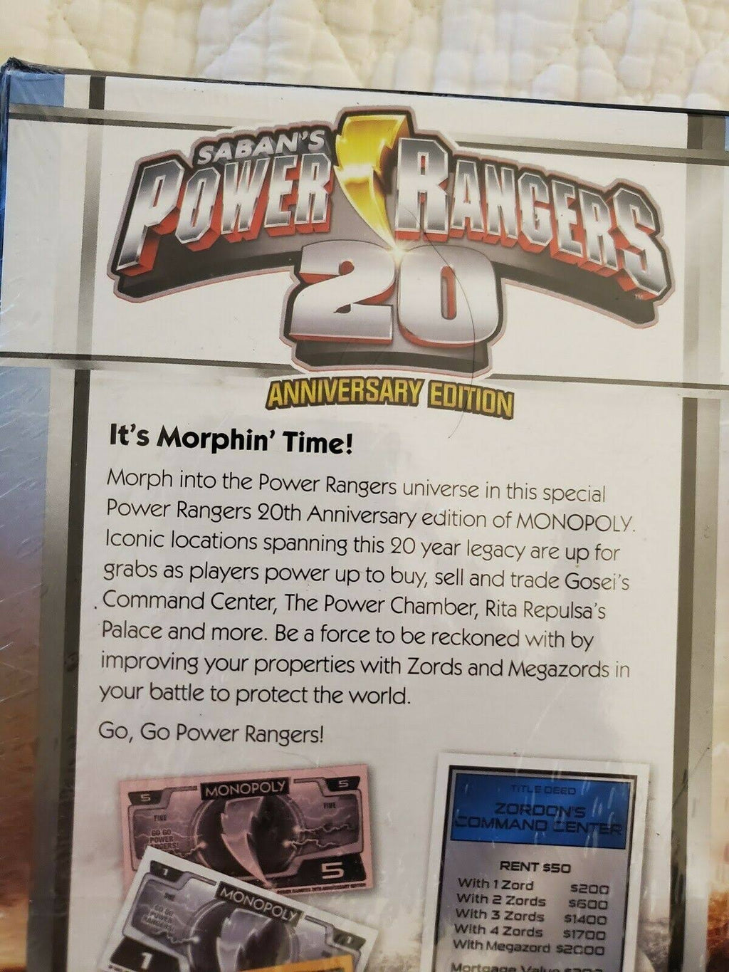 Monopoly: Power Rangers 20th Anniversary Edition E6493