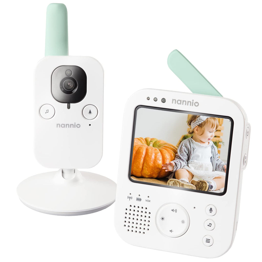 Video Baby Monitor with Camera and Audio, Two-Way Talk, Auto Night Vision, 985ft Range M3191