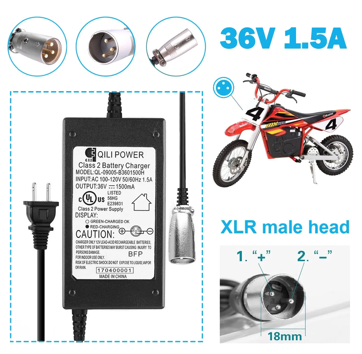 36V 1.5A Battery Charger G2088