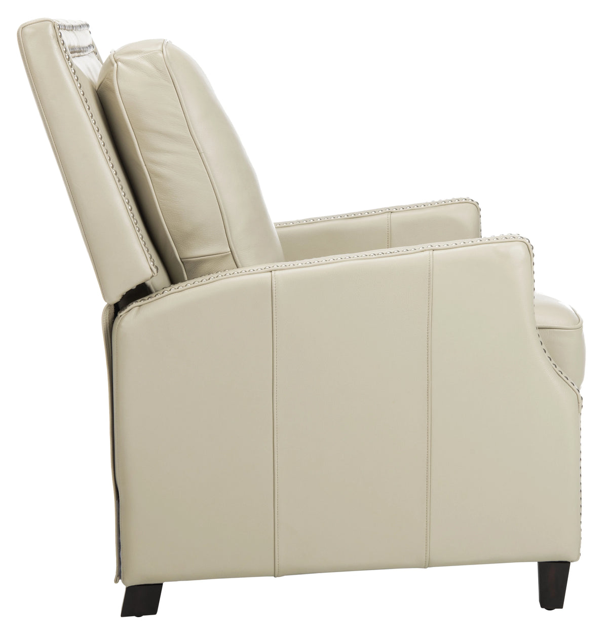 Cream Leather Recliner J2201