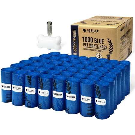 Dog Poop Waste Bags with Dispenser and Leash Tie T10945