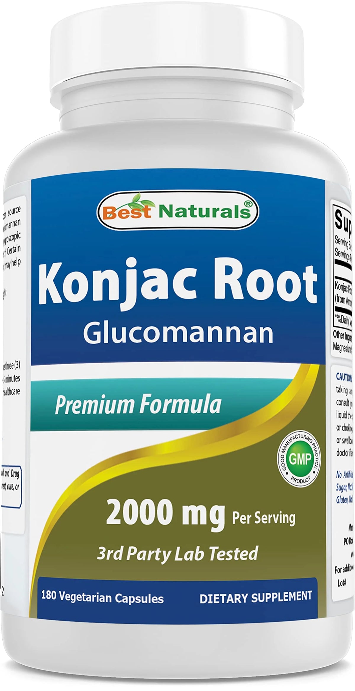 Konjac Root 2000mg Tablets 180 Count E22194