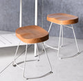 Light Brown Dining Chair with Footrest R918095