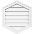 Vertical Peaked Surface Mount PVC Gable Vent O868736