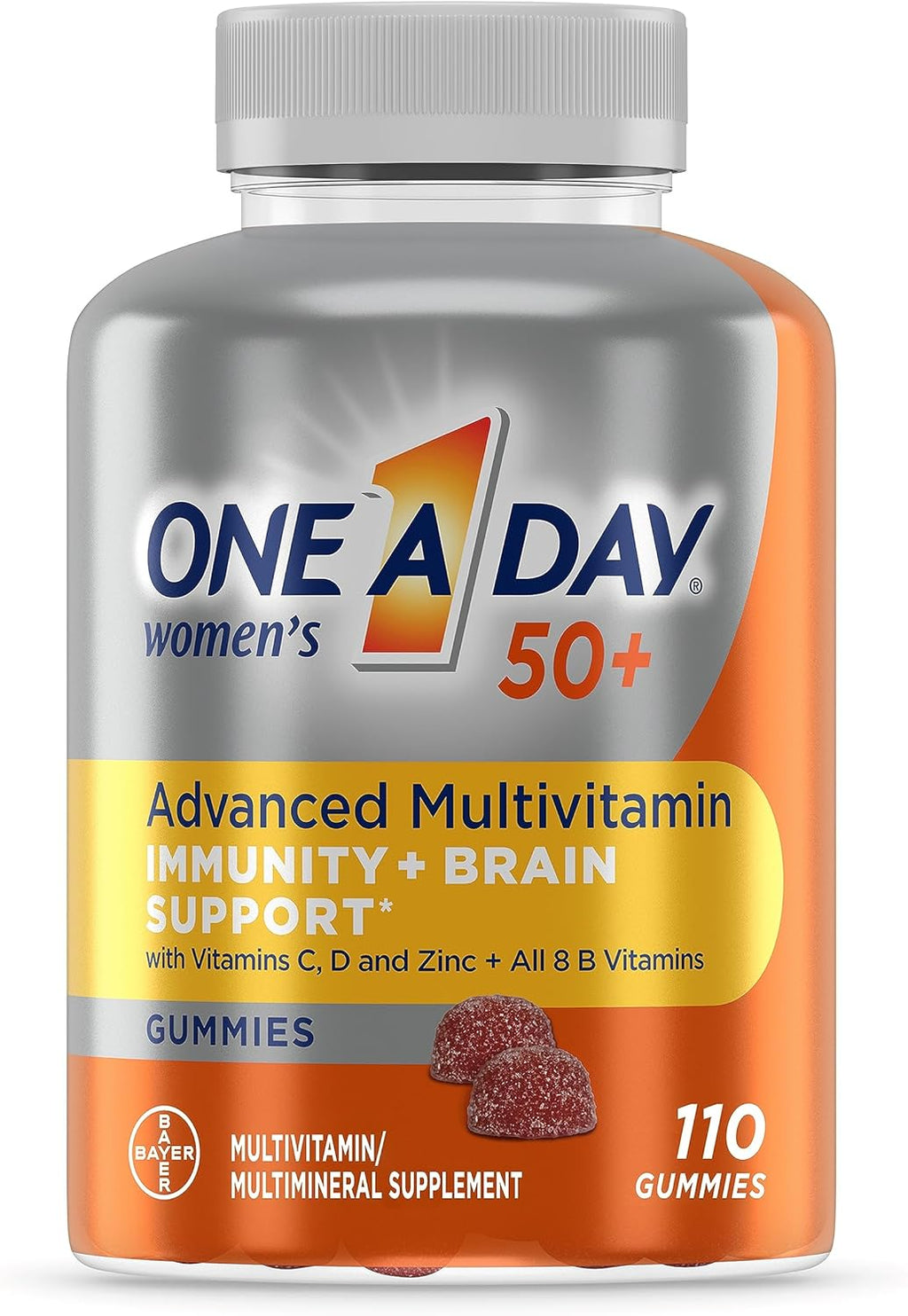 Women's 50+ Advanced Multivitamin Gummies, 110 Count M917