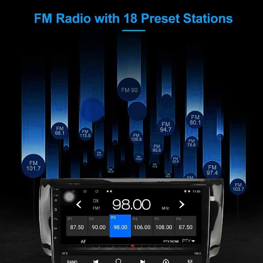 Android 10.1 Car Radio Stereo Navigation Bluetooth Touch Screen O405192