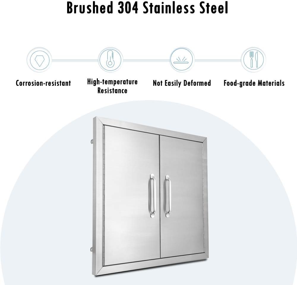 39 W X 26 H Stainless Steel Double Access Door K9890