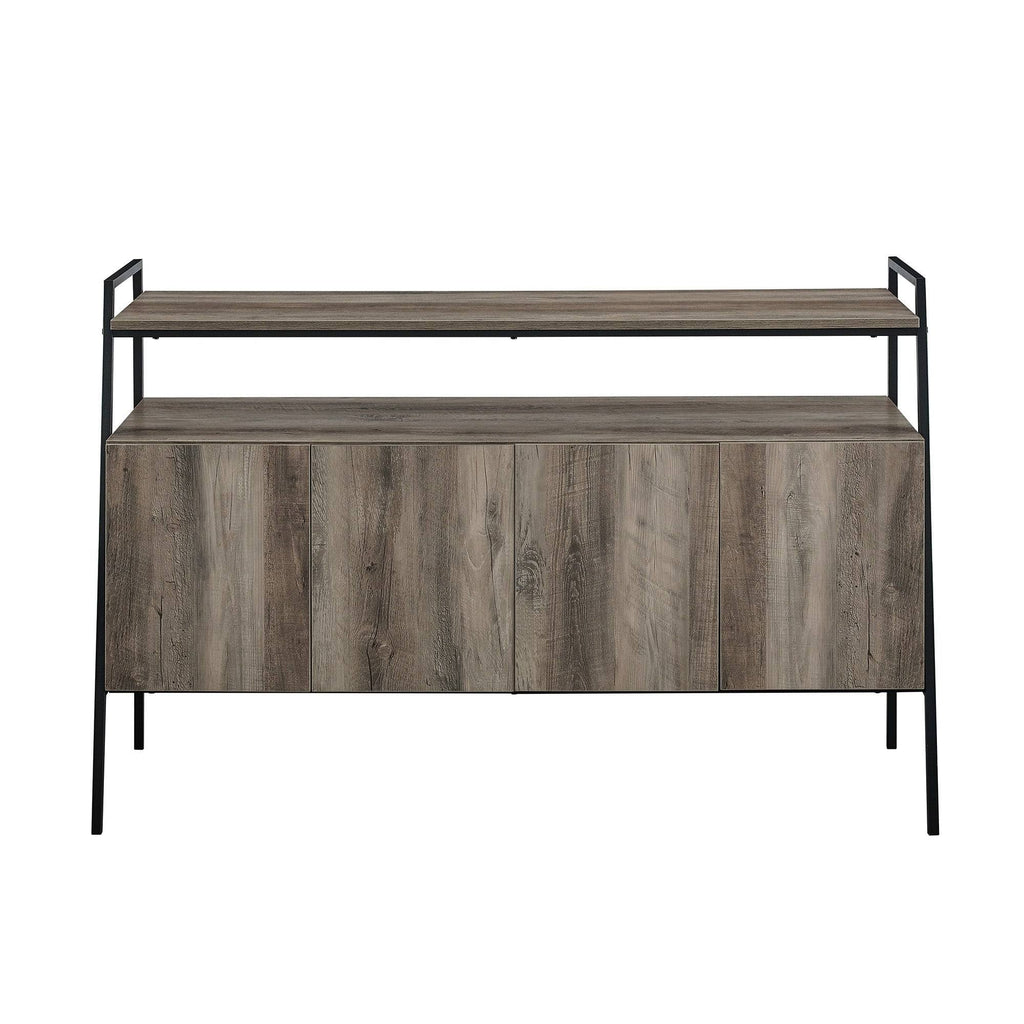 52-Inch Modern TV Stand Console Dark Walnut N58703