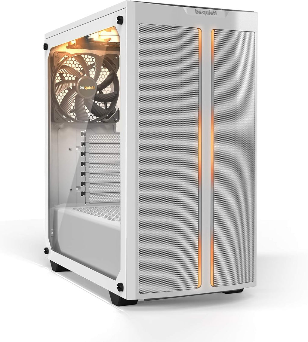 Black Mid Tower ATX Case with Tempered Glass Window Y82393