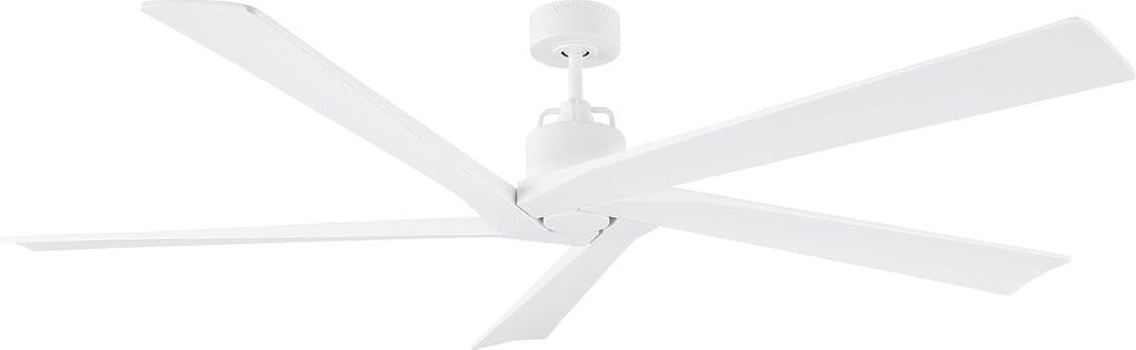 56 Outdoor Ceiling Fan with Remote, Weathered Oak Blades, Brushed Steel H3662