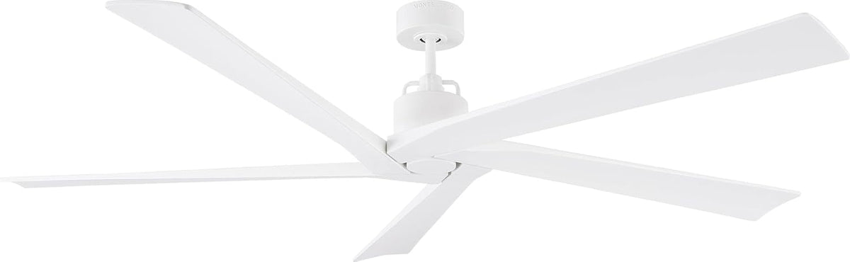 56 Outdoor Ceiling Fan with Remote, Weathered Oak Blades, Brushed Steel H3662