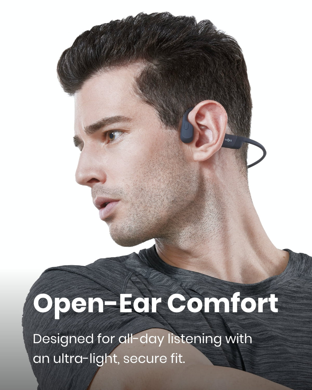 Black Bone Conduction Waterproof Bluetooth Headphones A1998