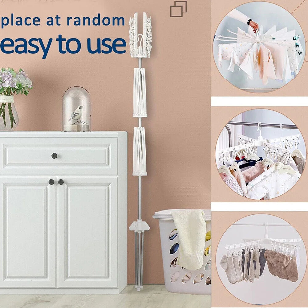 360 °Rotation Tripod Drying Rack Laundry Hanger Y6537