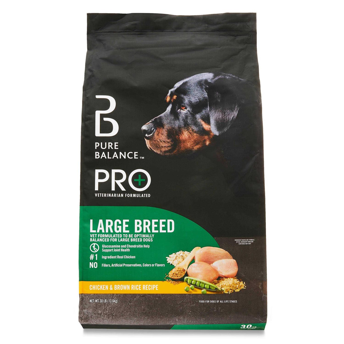 Large Breed Chicken & Brown Rice Recipe Dry Dog Food P6876