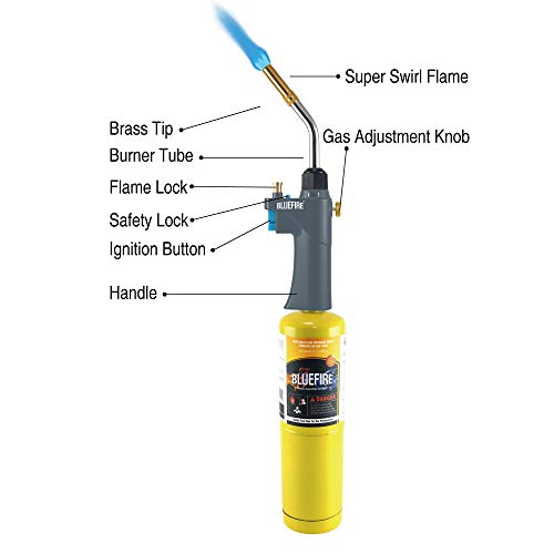 Heavy Duty Gas Welding Torch Head with MAPP Cylinder P496939