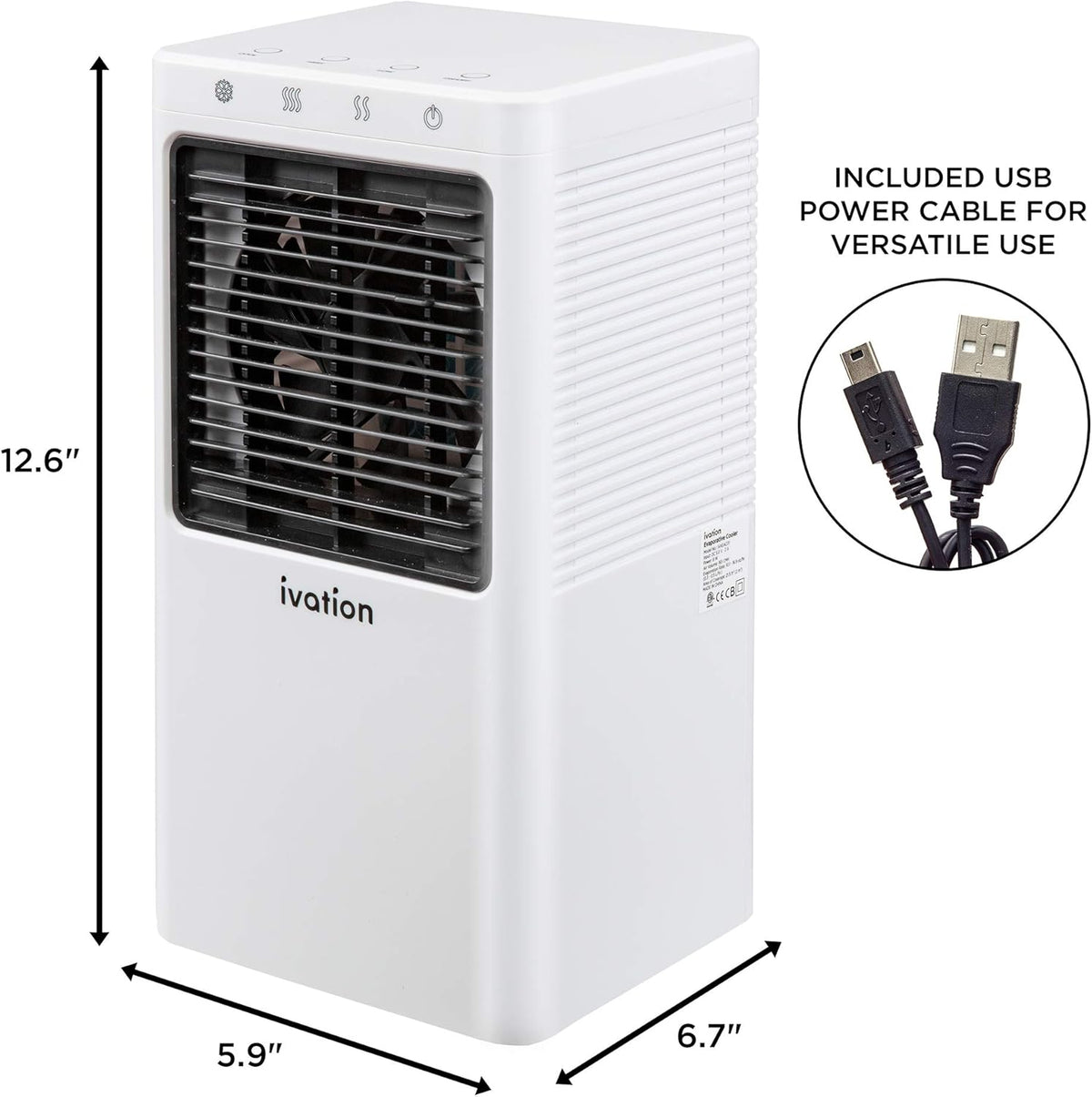 Mini Air Cooler with 2-Speed Fan R1595