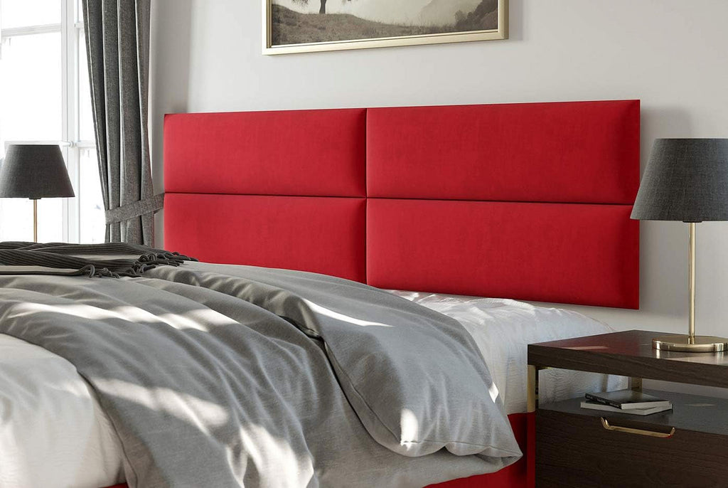 Red Melon Micro Suede Queen/Full Set Of 4 Panels Headboards L805623