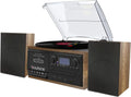 Bluetooth Record Player Turntable with CD Player, Cassette, AM/FM Radio, USB/SD Encoding, Built in Amplifier S63331