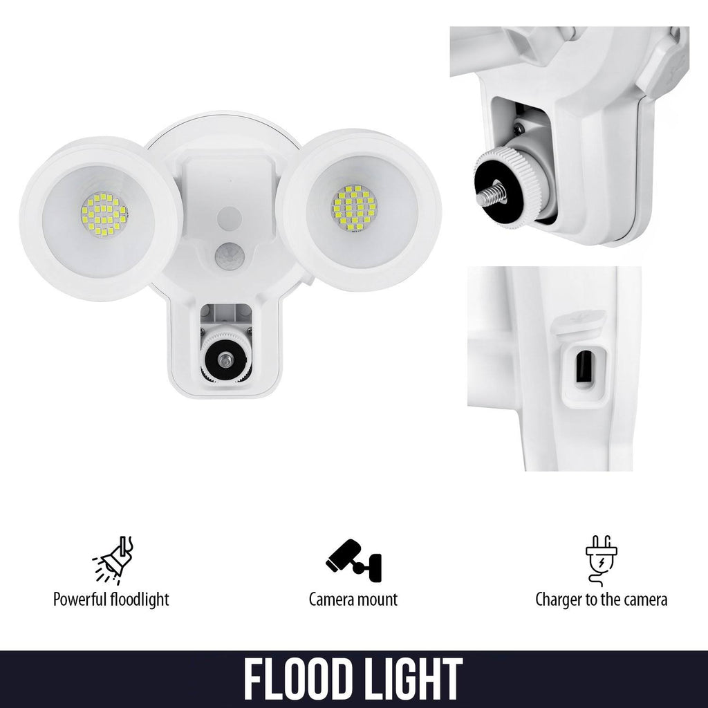 3-in-1 Floodlight, Charger and Mount (White) L656375