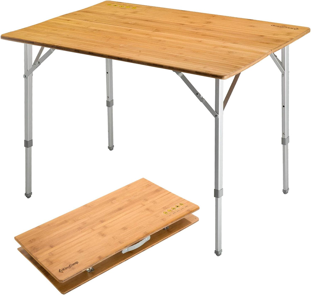 Folding Camping Table with Adjustable Height Aluminum Legs H5272