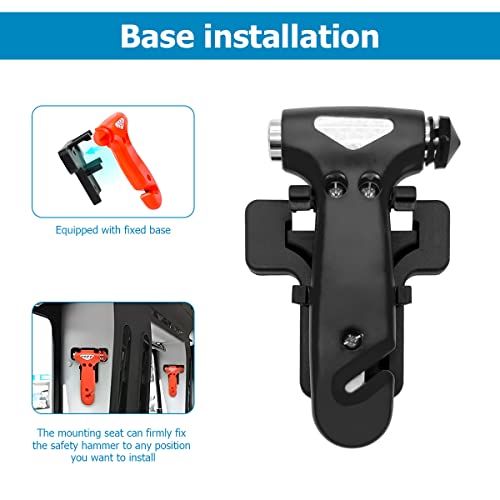 2 Pack Car Safety Hammer with Window Breaker and Seat Belt Cutter L1857